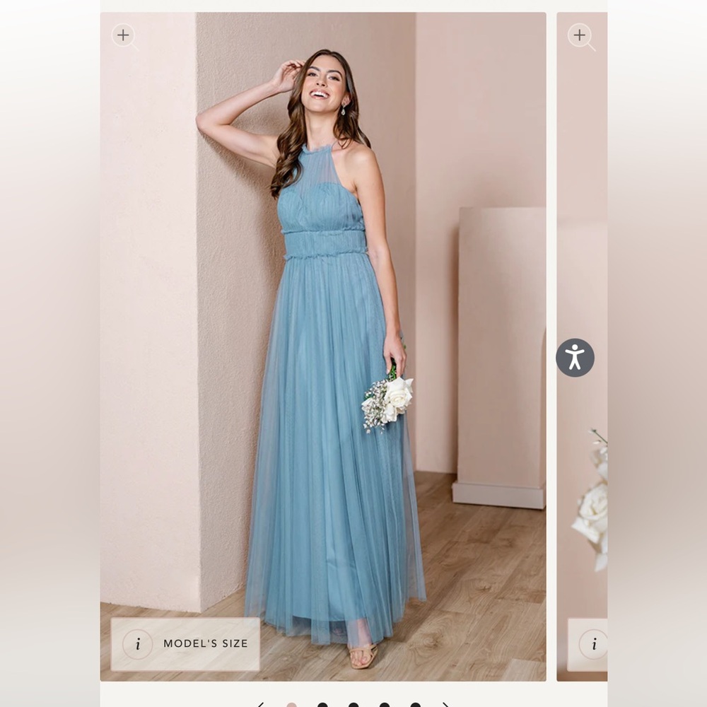 Revelry Naya Tulle Dress in French Blue